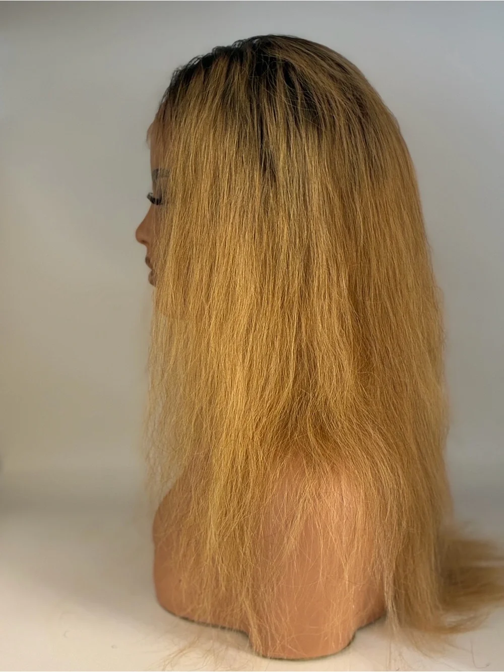 Premium Blonde Straight Lace Front Wig - Natural Blonde. Human hair